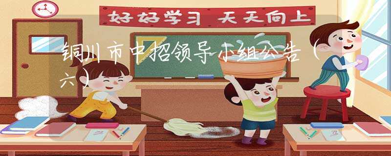 銅川市中招領(lǐng)導(dǎo)小組公告（六）