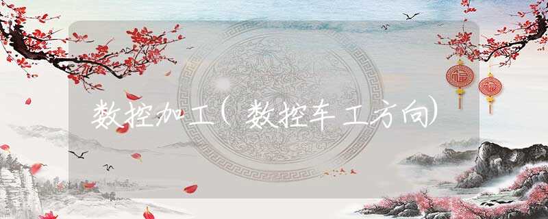 數(shù)控加工(數(shù)控車工方向)